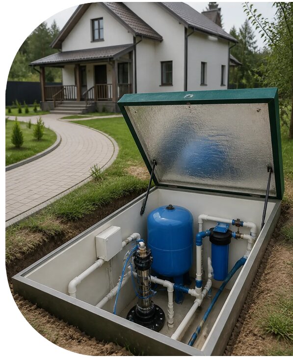 Автономное водоснабжение дома в Горном-Алтайске от 155520 р. | АПаруса-Грн
